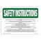Signmission OSHA INSTRUCTIONS, 7" Height, Decal, 10" x 7", Landscape, 1. Read And Understand Operation Manual OS-SI-D-710-L-11422 - alternate 1